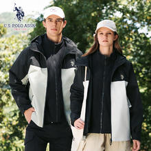 U.S. POLO ASSN. 美国马球协会 户外运动三合一冲锋衣 烟铂黑159元
