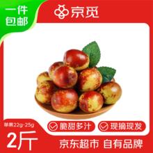 京觅 陕西大荔冬枣头茬精品大果 单果22g-25g 净重2斤 源头直发 单果22g+ 主推券后14.9元