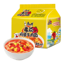 康师傅 经典系列 方便面 袋装 番茄鸡蛋味 5袋9.9元(需换购)