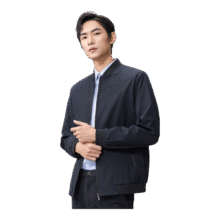 雅鹿夹克男2025秋季棒球领宽松休闲爸爸装行政外套商务休闲中年上衣64.5元