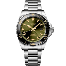 浪琴（LONGINES）瑞士手表 康卡斯潜水系列GMT腕表 机械钢带男表 L3790406624700元