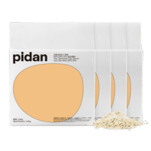 pidan混合猫砂 豆腐膨润土淀粉60%:30%:10%混合3.6kg*4包99元 (满99减5,月销6000+)