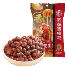 再降价：紫燕百味鸡 蜂蜜花生 椒盐味120g＊3件20.79元包邮（合6.93元/件）