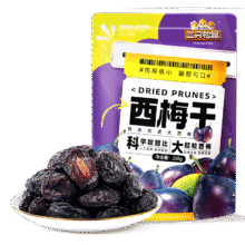首购：三只松鼠 西梅干250g3.88元包邮（需试用）