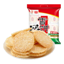 盼盼 雪饼 休闲膨化食品袋装酥脆儿童休闲零食下午茶糙米饼 408g/袋14.9元 (券后省0.9,月销6000+)