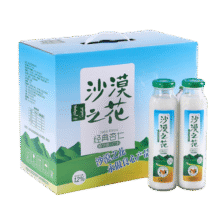 沙漠之花杏仁露 290ml*8瓶整箱装内蒙特产北方山杏仁乳礼盒 植物蛋白饮料53.8元 (送赠品,券后省10)