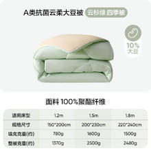 网易严选 云感深睡大豆被 10%大豆纤维空调被 2500g 200*230cm 云杉绿81.71元