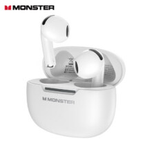 monster/魔声 N-Lite 208 蓝牙耳机 真无线主动降噪蓝牙耳机 经典白42元