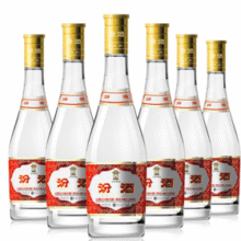 杏花村 汾酒 黄盖玻汾 53度 清香型白酒475mL*6瓶￥217.73