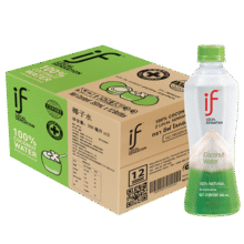 if椰子水KKV泰国进口天然电解质果汁饮料 350mL*12瓶 （非箱规）53.6元 (月销1000+)