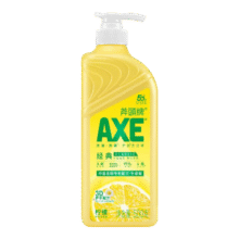 斧头牌（AXE）洗洁精食品级A类护肤家用小瓶洗涤灵果蔬清洗剂柠檬500g官方正品 【不伤手】500g*1瓶柠檬6.18元/件