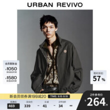 UR2025秋季新款男装潮流超宽松章仔饰立领夹克外套UMY150004 深灰 S (XS-S)254.3元 (满2件9折,券后省0.75)