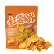 沂蒙公社 0添加剂红薯脆250g7.4元包邮（需试用）