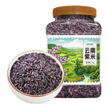 盖亚农场云南紫米1kg 罐装 软糯含花青素 无染色 五谷粗粮 杂粮 粥食搭档 云南紫米 1kg*1罐31.9元 (券后省3)