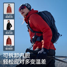 伯希和 冲锋衣三合一男女情侣防风防水外套春夏新款户外徒步登山服券后430.17元