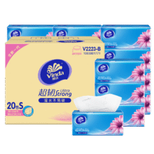维达（Vinda）抽纸 超韧韧性升级3层真S码120抽*20包31.4元