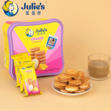 马来西亚进口！Julie's 茱蒂丝 乳酪三明治夹心饼干 504g￥16.90 比上一次爆料上涨 ￥7