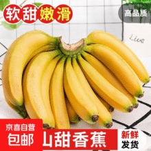 广东高山甜香蕉 净重9斤13.2元（需领券）