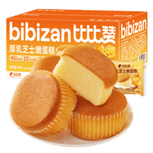比比赞 厚乳芝士嫩蛋糕300g1.9元（需领券、需首购）