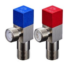 潜水艇冷热三角阀热水器球阀八字阀门开关家用马桶止水阀全铜加厚32元