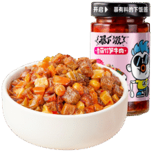 PLUS会员：吉香居 暴下饭 香菇竹笋牛肉酱 200g＊2件16.8元包邮（合8.4元/件）