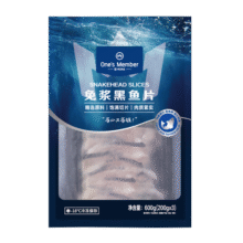 1号会员店（One's Member）免浆黑鱼片600g (200g*3) 生鱼片酸菜水煮鱼火锅食材海鲜水产22.9元