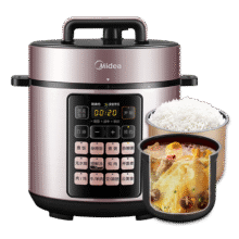 美的（Midea）【深汤系列】电压力锅5L双胆电饭煲高压锅家用4-6人 全自动智能预约煲汤炖煮小米粥MY-E523饭煲197.1元