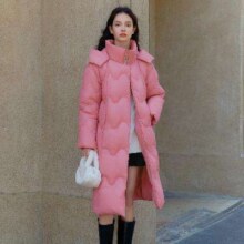 7日20点、超V会员：ledin 乐町 中长款面包羽绒服女295元包邮