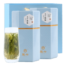 PLUS会员：徽六 特级手工捏尖 太平猴魁250g+白瓷杯礼盒187.62元（合93.81元/件）