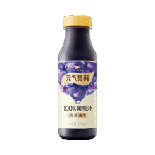 统一 元气觉醒 100%葡萄汁300ml 12瓶整箱36.46元（需领券，合18.23元/件）