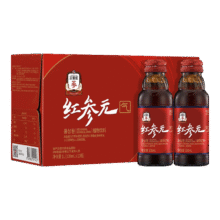 正官庄 红参元气植物饮品原装进口人参红参浓缩液 100ml*10瓶57元