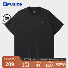 FILA 斐乐 男士短袖T恤 正黑色-BK L 175/96A/L券后172.7元