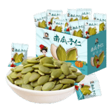 贵妃驾到南瓜子仁独立包装原味无壳免剥优选大颗粒休闲零食50包/箱500g 优选南瓜子25.9元 (券后省24)
