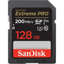 闪迪（SanDisk）128GB SD内存卡 4K V30 U3 C10 相机存储卡 读速200MB/s 写速90MB/s 微单/单反相机内存卡199元 (月销3000+)