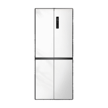 TCL 409升十字对开四开门白色冰箱 一级变频 离子杀菌除味 风冷无霜 33分贝低音 家用电冰箱 以旧换新 R409V3-U 象牙白1699元 (券后省200)
