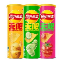 乐事无限 罐装薯片104g×3罐×1组14.39元+0.51元淘金币