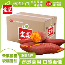 限移动端、京东百亿补贴：佳农 宝菜云溪蜜薯已高温糖化香甜丝少细腻单果约80g+净重3斤源头直发