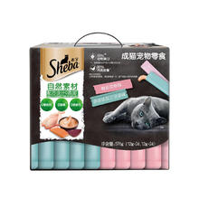 Sheba 希宝 自然素材猫条吞拿鱼三文鱼+鲣鱼虾 12g*48条 礼盒装