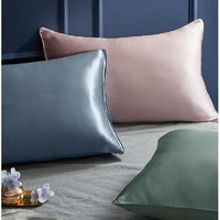 网易严选 100%桑蚕丝真丝天丝双拼款枕套 单个*48*74cm 3色￥59.75 4.0折 比上一次爆料降低 ￥4.25