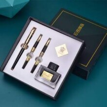 德国 DUKE 公爵 师恩如山 三用笔套装礼盒（宝珠笔+美工笔+钢笔三款一体）赠墨水囊20支+笔袋48元包邮