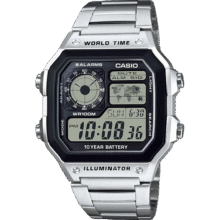 卡西欧（CASIO） 学生男士手表简约电子表多功能户外运动手表AE-1200WHD-1A229.6元 (券后省10)
