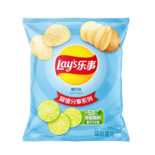Lay's/乐事 超值分享系列薯片 休闲零食 135g 青柠味 *任选12件6.98元/件（需要买12件，共83.8元）