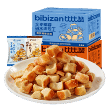 比比赞（BIBIZAN）碱水面包丁海盐焦糖味160g6.4元