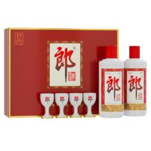 郎酒 郎牌郎酒 53%vol 酱香型白酒 500ml*2瓶 礼盒装303.52元