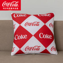 有券的上：Coca-Cola 可口可乐 抱枕被 二合一 乐享滋味 100*150cm券后16元