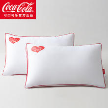 有券的上：Coca-Cola 可口可乐 羽丝绒星级酒店纤维枕芯 一对装 （立体枕）