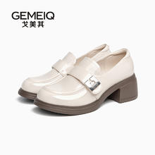 戈美其 GEMEIQ 集合单鞋小皮鞋粗跟玛丽珍女鞋配裙子气质浅口单鞋子券后69元