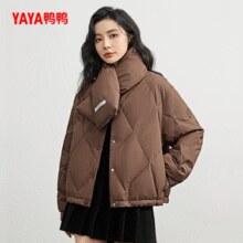 90%绒子含量！鸭鸭 女款韩版时尚轻薄短款羽绒服 4色￥91.00 4.2折