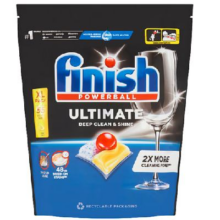 PLUS会员：finish 亮碟 极净全能量子洗碗凝珠柠檬味 55颗*2件121.82元包邮（合60.91元/件）