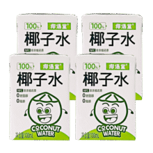 椰语堂100%NFC纯椰子水100ML*4盒海南天然椰青果汁饮料富含电解质 100ML*4盒装12.9元 (券后省10)